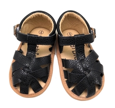 Special Sale - Size 3 and 4 Black Baby Sandals Toddler Sandals Baby Shoes - £11.21 GBP