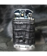 Brizard Genuine Black American Alligator  Gatsby Lighter  Made in USA NIB - $5,818.91 MXN