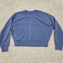 Lululemon Perfectly Oversized Cropped Crew Sweatshirt Womens 4 Softstrem... - $69.25