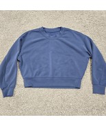 Lululemon Perfectly Oversized Cropped Crew Sweatshirt Womens 4 Softstrem... - $69.25