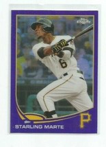 Starling Marte (Pittsburgh Pirates) 2013 Topps Chrome Purple Refractor Card #81 - £3.87 GBP