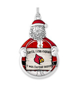 62010 From the Heart Santa I Can Explain Team Logo Ornament Louisville - $19.79