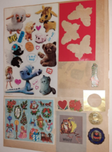 60s 70s Scrapbook Page KAMAR Stickers Dolls Pets Plush Hard To Find 2 Sheets - £11.68 GBP