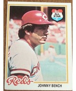 Johnny Bench, Reds,  1978 #700 Topps  Baseball Card - GD COND - CLASSIC ... - £3.09 GBP