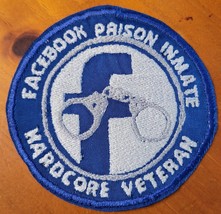 Fcebook Prison Inmate - Humor - Iron On Patch   10656 - £7.99 GBP