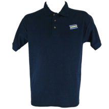 BLOCKBUSTER VIDEO Employee Uniform Polo Shirt Navy Blue Size L Large NOS... - $29.69