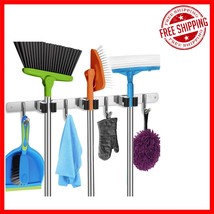 Weatherproof Heavy Duty Broom and Mop Holder with Self-Adhesive Installa... - $36.85