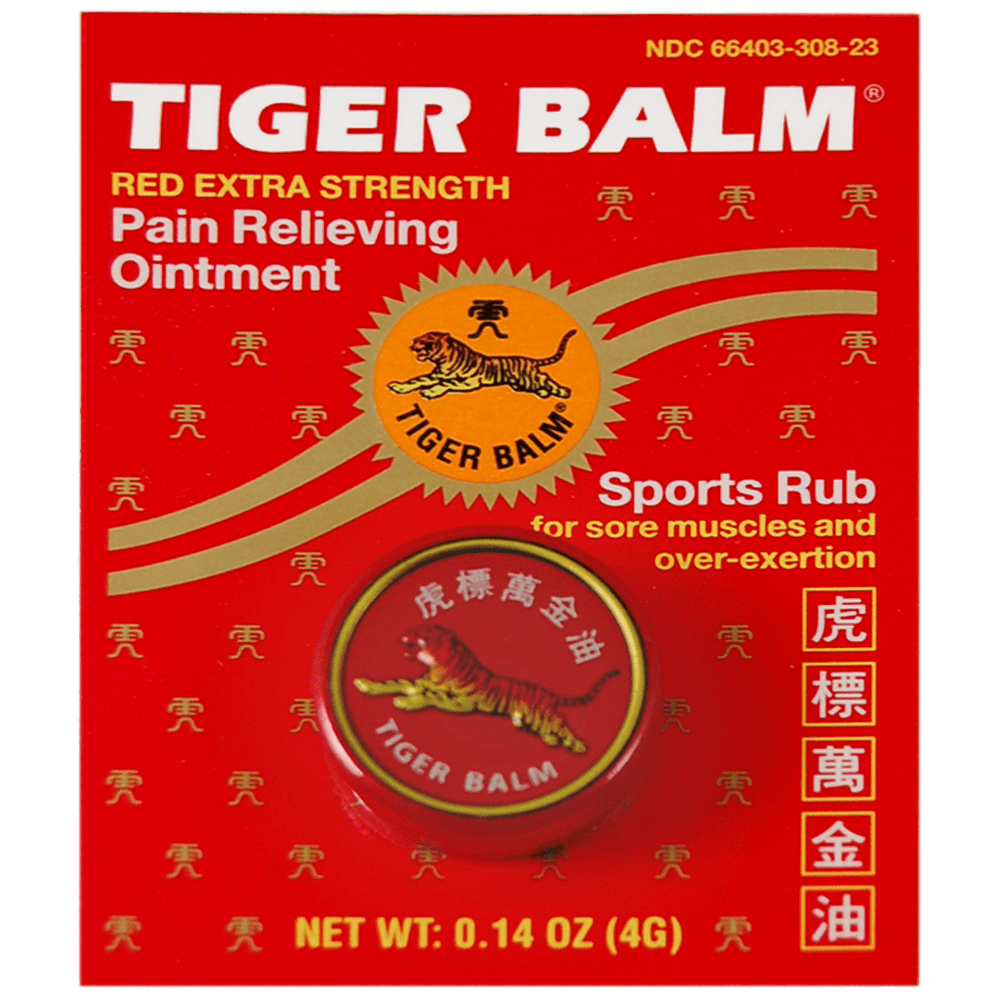 Tiger Balm Pain Relieving Red Extra Strength, 4g - $4.86