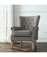Accent Chair Armchair Tufted Living Room Home Office Upholstered Fabric ... - £261.41 GBP