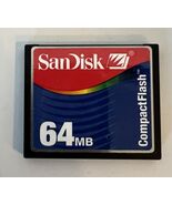 SanDisk SDCFB Compact Flash 64GB Memory Card Camera Photography HTF - $27.73 CAD