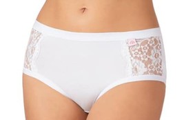 6 Slips Midi Femme Biélastique Coton Stretch DS351 Élastique Interne Dentelle - £20.06 GBP