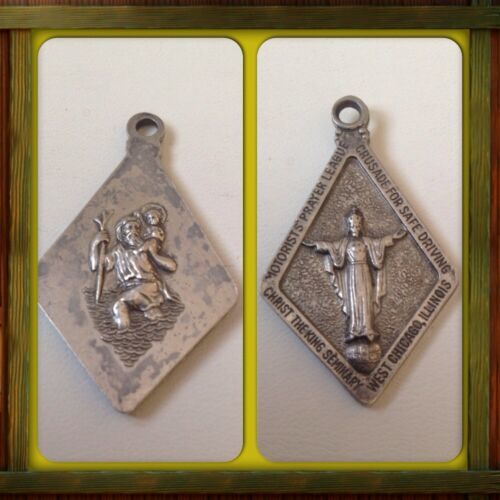vintage st christopher medal  2013 - $17.99