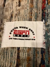 Super Week 2001 ESPN radio white golf towel - £7.78 GBP