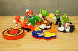 Nintendo Game Character Mixed Toy Lot Mario Yoshio Sonic the Hedgehog Fi... - $24.74