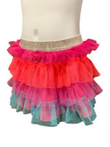 Danskin Tutu Skirt Girls Size 6/6X Pink Purple Blue Ombre Tulle Tutu Skirt Small - £11.07 GBP