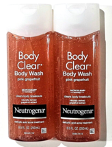 2 Pack Neutrogena Body Clear Body Wash Pink Grapefruit Salicylic Acid 8.5oz - £29.67 GBP