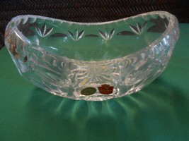 Beautiful Elegant Glass BAMBERG BLEIKRISTALL Germany Oblong BOWL - £21.88 GBP