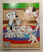 Vintage wooden 8-piece puzzle,101 Dalmatians by Playskool, made in the USA. - $8.99