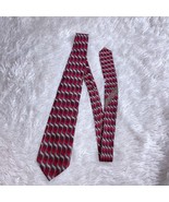 JZ Richards Nordstrom Silk Tie Red Abstract 3.75&quot; 58&quot; - £7.56 GBP