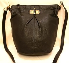 B. Makowsky Crossbody/Shoulder Bag 100% Genuine Black Leather  - £37.90 GBP