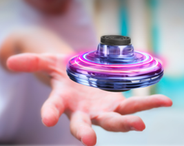 Mini Fingertip Gyro Interactive Decompression Toy Drone LED UFO Type Fly... - $22.80+