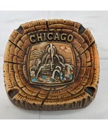 4&quot; Chicago Clarence Buckingham Memorial Fountain Ash Tray Ceramic Illinois  - $16.49 CAD