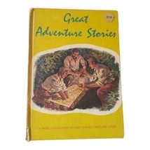 Great Adventure Stories Compiled By Louis Morris 1960 Illustrated Hardcover - £9.30 GBP