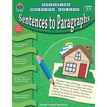 Sentences to Paragraphs Grades 2-3 Teacher Created Resources - $14.00