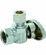Plumber&#39;s Choice 30685 1/2-Inch FIP by 3/8-Inch TPC Ball Valve/Angle Sup... - $9.89