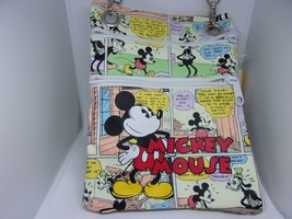 Disney Mickey Mouse Passport Bag Comic Cartoon Travel Waterproof Fabric ... - £14.33 GBP