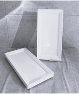 14&quot;L White Melamine Modern Rectangular Serving Plates or Dish Platters S... - $88.78 CAD