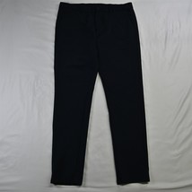 Plaid &amp; Plain 38 x 32 Navy Blue Slim Fit Tech Wicking Mens Dress Pants - $14.99