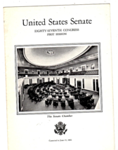 United States Senate - Eighty-Seventh Congress First Session -Vintage 7/... - £2.19 GBP