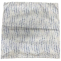 Modern Abstract Blue Wavy Design Indoor Outdoor Throw Pillow Cover Case 19.5” - £30.12 GBP