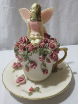 Dezine  #5846 Figurine Tea Cup Fairy 1999 LTD Ed Numbered 0765 - £24.05 GBP