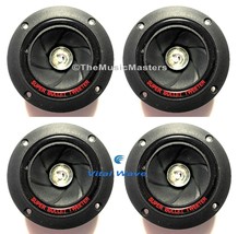(4) Pack 4&quot; inch Super Bullet Horn TWEETER Speakers w/ LED Car Audio Home Stereo - £21.54 GBP