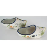 Quimper HR French Vintage Clog Shoes Set Ceramic Pottery HR Quimper Salt... - €45,36 EUR