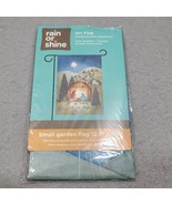Rain Or Shine &quot;All Is Calm, All Is Bright&quot; Christmas Garden Flag 12.5&quot;x1... - $13.31 CAD