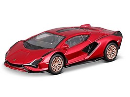 Lamborghini Sian FKP 37 Red Metallic &quot;Speed Icons&quot; Series 1/64 Diecast M... - $29.77