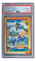Frank Thomas Signed 1990 Topps #414 Chicago White Sox Rookie Card PSA/DNA - £76.08 GBP