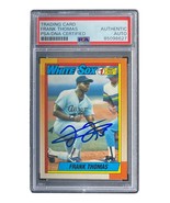 Frank Thomas Signed 1990 Topps #414 Chicago White Sox Rookie Card PSA/DNA - £77.23 GBP