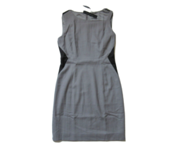 NWT Elie Tahari Estelle Pumice Gray Colorblock Stretch Wool Dress 8 $368 - £40.92 GBP