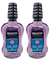 2x Reach Essentials Anti-Plaque 6 In 1 Benefits Mint Fluoride Rinse 13.5... - €33,03 EUR