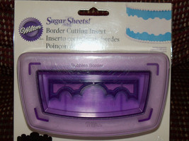 Wilton Sugar Sheets Border Cutting Insert Flower Bubbles NEW - $16.56