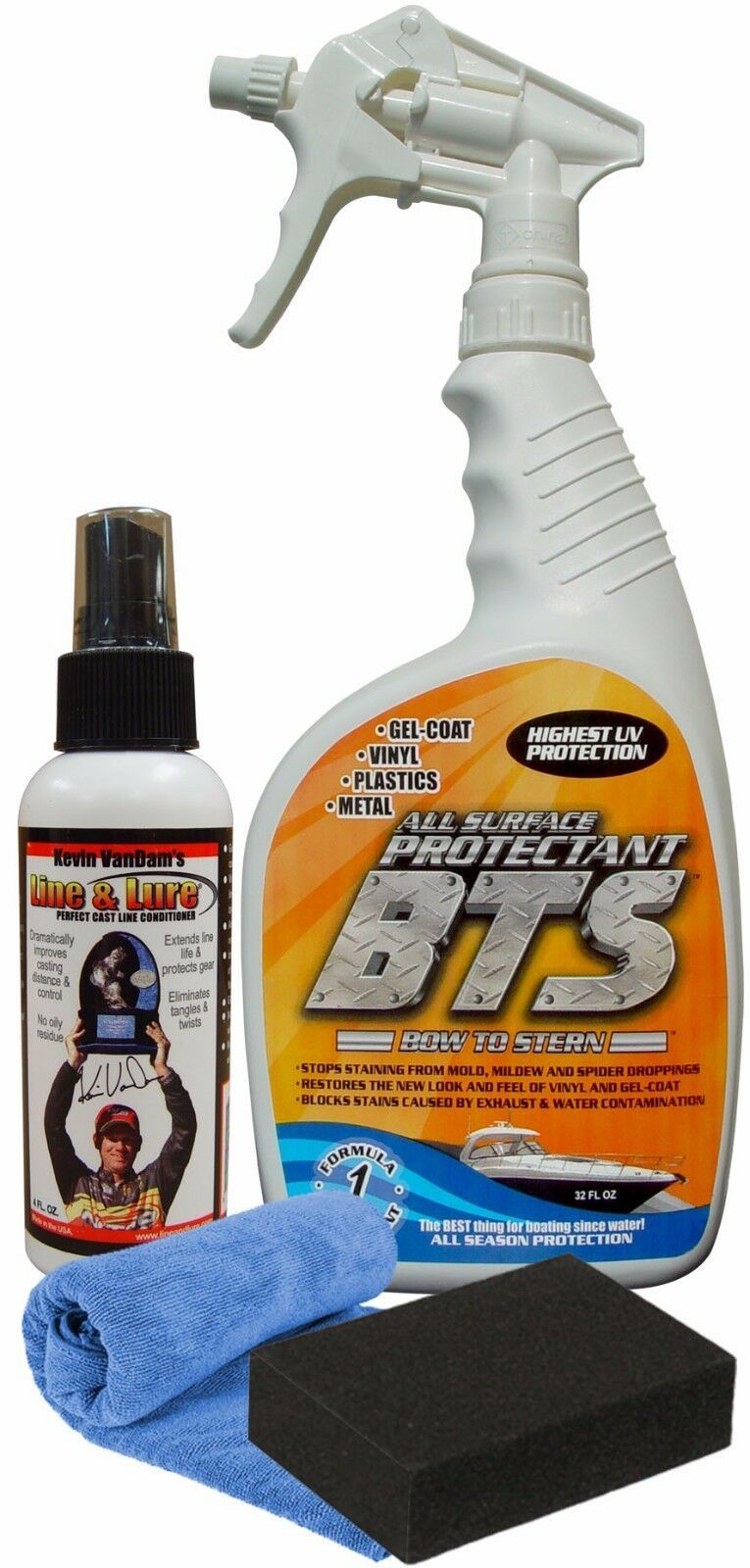 BTS Protectant 32oz + KVD Line &amp; Lure Fishing Line Conditioner 4oz - Com... - $24.99