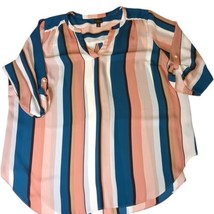 Worthington Woman Striped Pullover Blouse Plus Sz 2X - £5.72 GBP