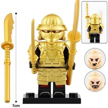 Golden Samurai - Japanese Warrior Movie Ninja Custom Minifigures Building Toys - £2.38 GBP