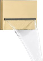 Waterfall Showerhead Tub Spout Fixtures - Npt1/2&quot; Wall Mounted, Brushed Gold - £48.60 GBP