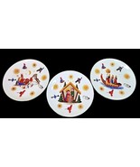Bareuther Waldsassen 3 Plates St Nicholas Nativity Three Kings Bavaria G... - $268.41 CAD