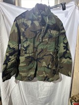 VTG M-65 BDU Field Jacket Coat Cold Weather Small Short Woodland  - Used 1985 - £31.74 GBP